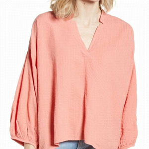 LOU & Grey Top BNWOT Vneck Pink Small Oversized